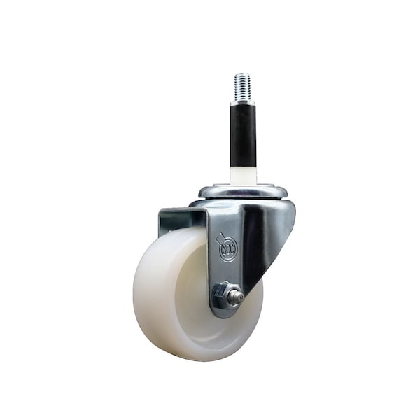 3'' SS Nylon Wheel Swivel 7/8'' Expanding Stem Caster